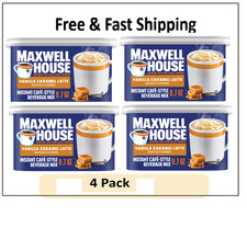 Maxwell House International Vanilla Caramel LatteMix, Café-Style 8.7 oz. 4 Pack