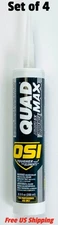 OSI Quad Max Gray 567 Construction Sealant Caulk 9.5oz Set of 4