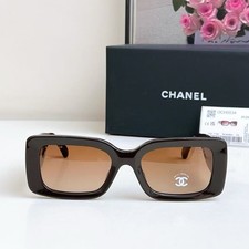 Chanel Jewel Tweed Sunglasses CH5534 Brown Polarized with Case