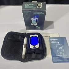 Metene TD-4116 Blood Glucose Monitor Plus Lansing Device Plus Case