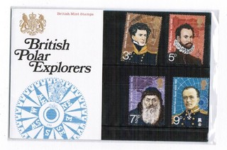 Great Britain 1972 Polar Explorers Presentation Pack with German Insert Card