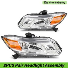 2pcs Pair Headlights For 2012-2015 Honda Civic Sedan 4-dr 2012-2013 Couple 2-dr