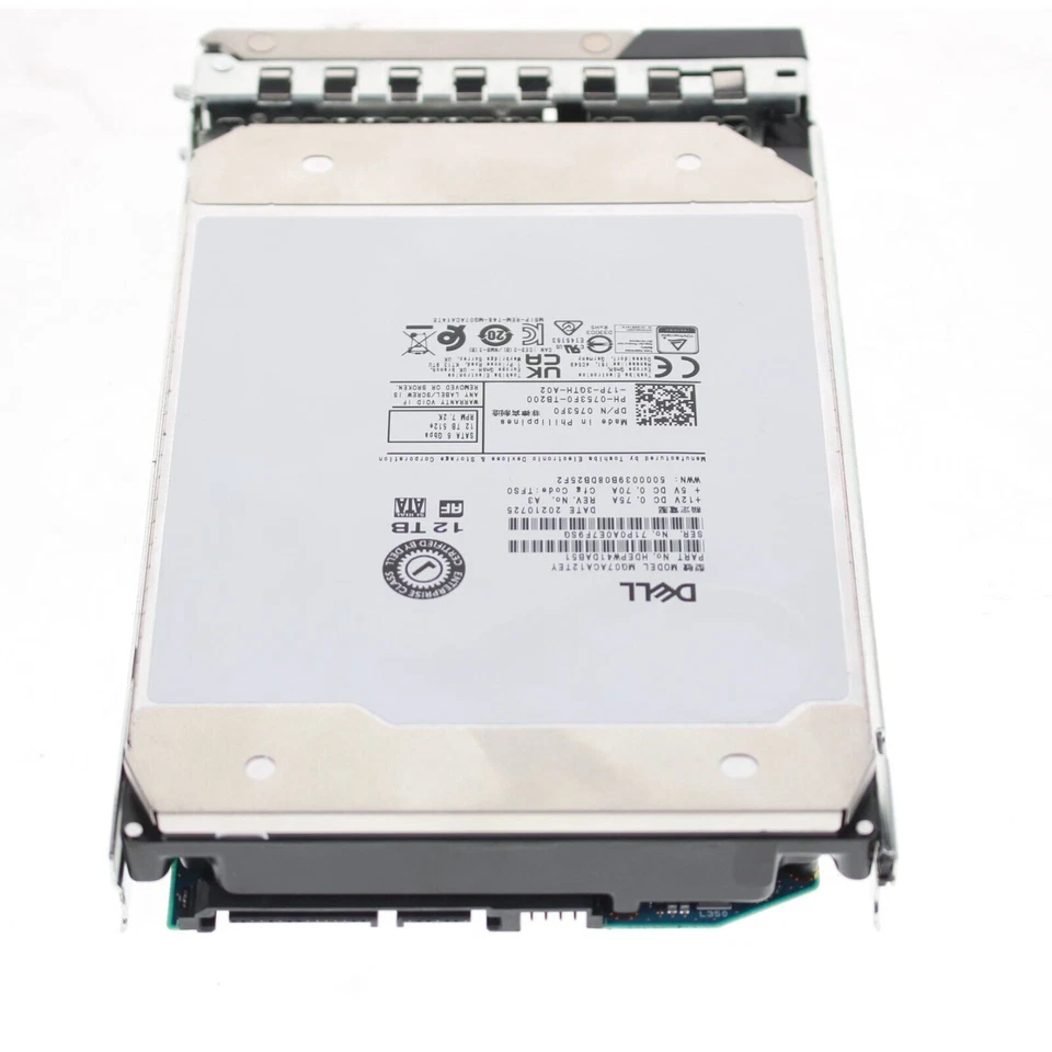 Dell 753F0 12TB SATA 6GBPS 512e 7.2K 3.5" Hard Drive MG07ACA12TEY HDEPW41DAB51 - Image 2 of 2