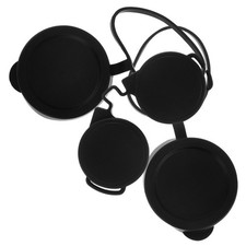 3Pcs Waterproof Rubber Lens Caps for Binoculars Durable Eyepiece Guards