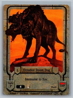 Guardians CCG Dreaded Doom Dog TCG Limited Edition