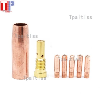 7 Stück Kontaktspitzen Gas Diffusor Düse passend Chicago Electric Flux 125 57798