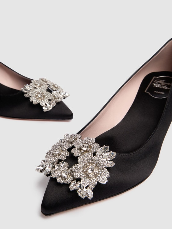 【Roger Vivier】RV ブーケ デコルテ 45mm サテン Roger Vivier - 45mm RV Bouquet satin pumps - Black | eBay