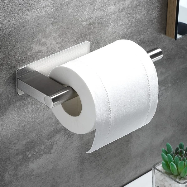 Toilettenpapierhalter Ohne Bohren Klopapierhalter Selbstklebend Wc Papier Halter-image