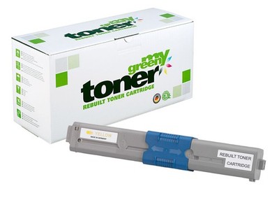 my green Toner zu Oki 44973509 Gelb - ca. 6000 Seiten