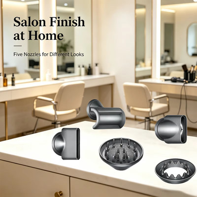Magnetic Attachment Set Compatible with Dyson Supersonic HD01 HD03 HD08 HD15