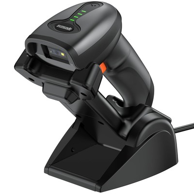 Symcode QR Bluetooth Barcode Scanner 2D 1D Wireless +Stand, Shock/Dust Proof