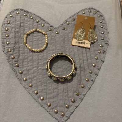 Boutique Jewelry Bundle - 3 Pc - Earrings And Bracelets - Item1258