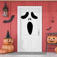 Halloween Ghost Door Sticker,Halloween Door Decorations Spooky Window Wall