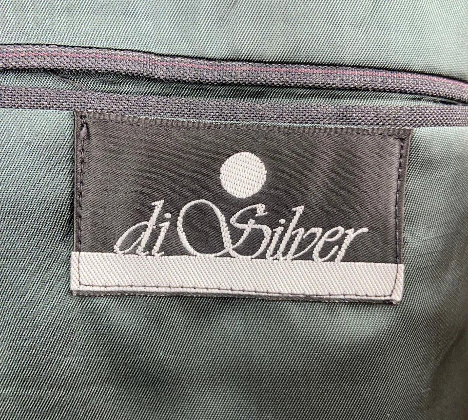 Traje De Colección Para Hombres 44XL Gris Rayas 100% Lana EE. UU. 2 Piezas Con Pantalones De Vestido 38x33 Foto 2 de 4