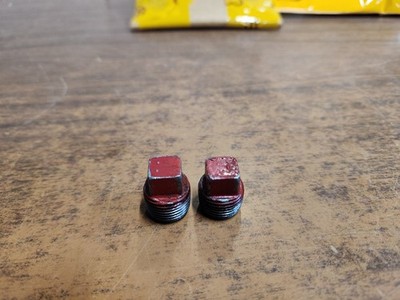 Vintage 8hp Briggs & Stratton Engine Model 195452 Oil Drain Plugs #1