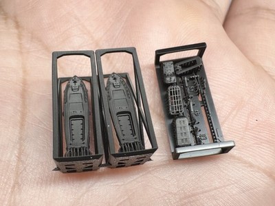 Heavy Hobby 1/700 IJN 11m Motor Boat 3D Parts 4pcs No Ship