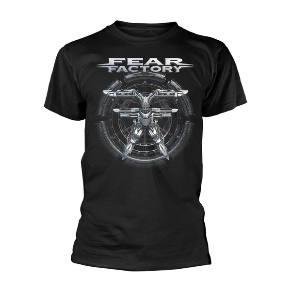 Fear Factory - Aggression Continuum Black T-Shirt, Front & Back Print X-Large-image