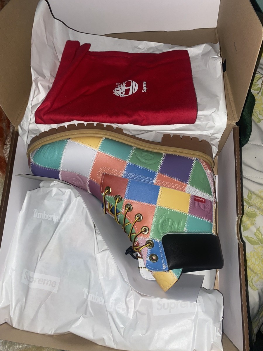 Supreme Timberland Patchwork 6” Premium Waterproof Boot Multicolor