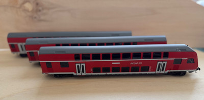 3-teiliges Regio-Express-Doppelstockwagenset,