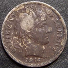 1916 Barber Dime - Full Sharp LIBERTY Shows