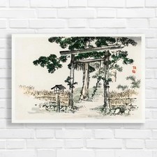 Serene Japanese Landscape Original Canvas Print Large Picture Wall Art