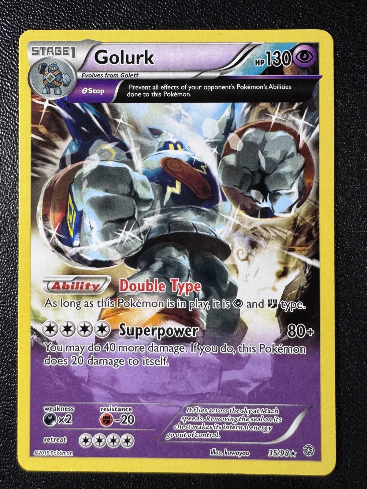 Golurk (35) 35/98 Rare XY - Ancient Origins NM