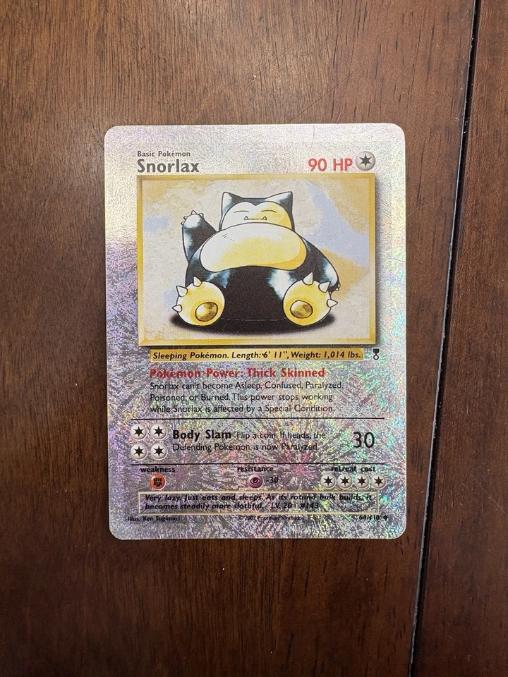 Snorlax Legendary Collection Reverse Holo Card 64/110 NM - Image 4 of 4