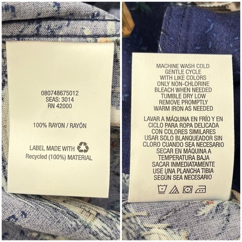 David Taylor Collection Hawaiian Short Sleeve Button Shirt Tropical Blue XXL NWT - 第 10/13 張圖片