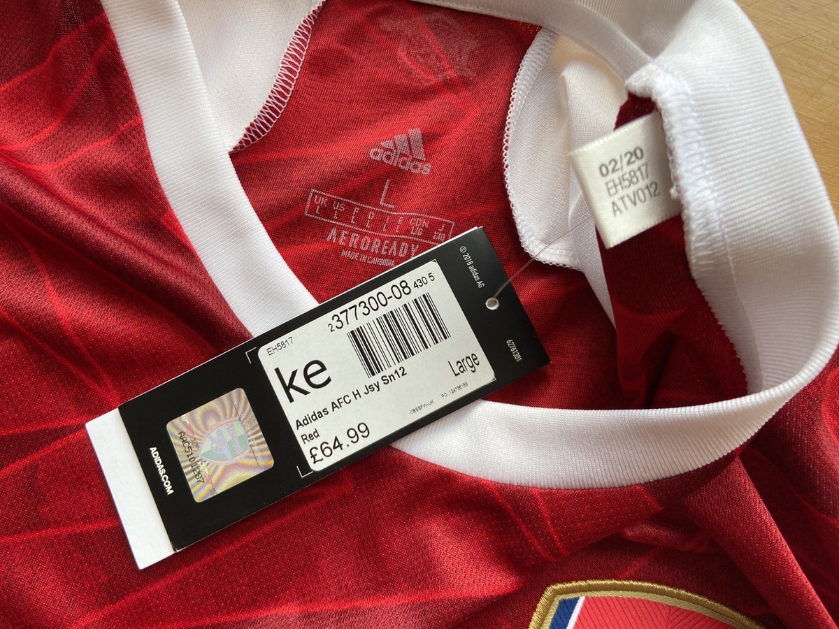 ARSENAL LONDON 2020 2021 HOME FOOTBALL SHIRT SOCCER JERSEY ADIDAS