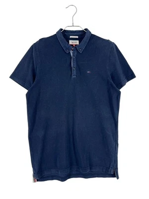 TOMMY HILFIGER Polo Col Roulé Slim Bleu T-Shirt Homme Taille XL - Photo 1/4