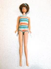 Barbie:  VINTAGE Brownette BEND LEG MIDGE Doll No Box!