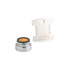 CHICAGO FAUCETS E34VPJKABCP Aerated Outlet,Brass,13/16 in - 27 3TEE3