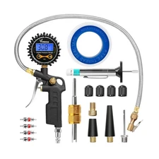 Digital Tire Pressure Gauge with Inflator, 250 PSI Heavy Duty Air C... Fast Ship