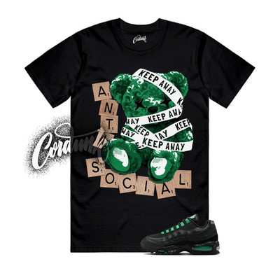 Air Max 95 Green Shock Big Bubble Black OG T Shirt Match Match ANTI
