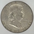 1961 D Franklin Half Dollar • 90% Silver Circulated