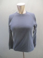 Marmot Size M Womens Gray Crew Neck Long Sleeve Activewear Base Layer Top 607