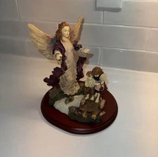 Vintage 1994 GWT Guardian Angel of Two Children Crossing River Bridge