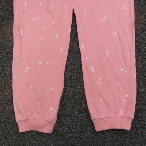 Champion Pants Girls XL Pink Joggers Sweatpants Logo Print Lounge Casual Comfy - Picture 9 of 10