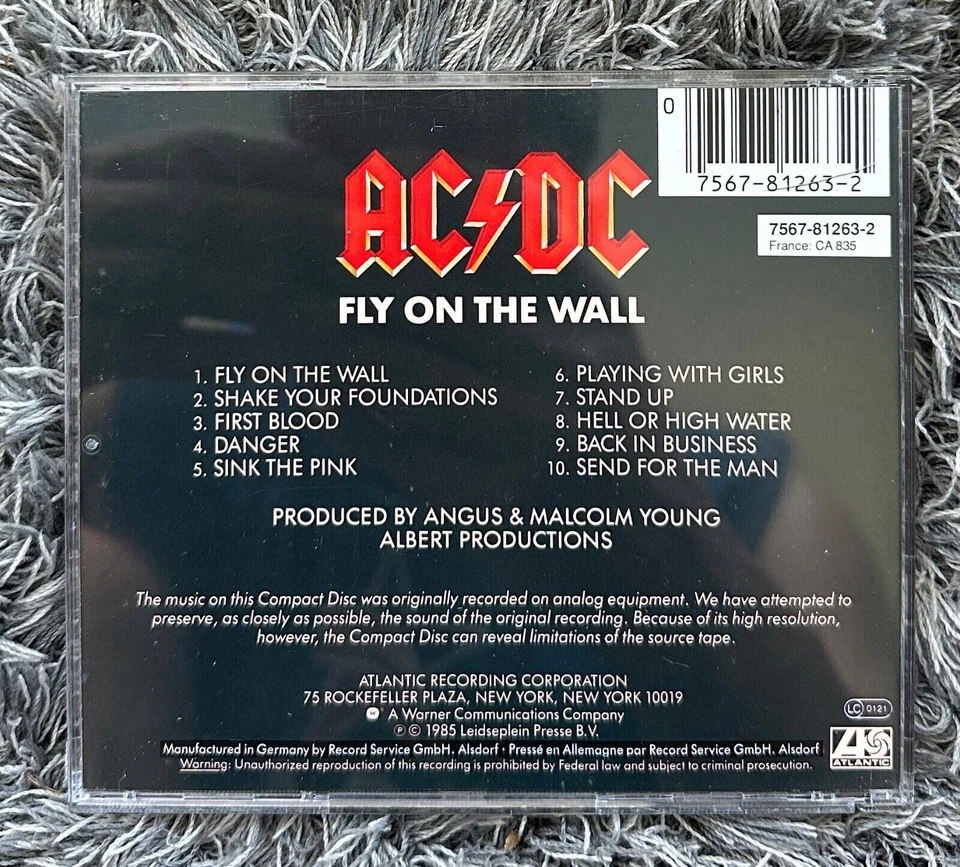 === AC/DC - Fly On The Wall '85 Atlantic Heavy Metal - Bild 2 von 2