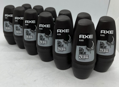 (49,98 /L) AXE Black Anti Sweat 48 h 12 x 50 ml Deo Roll on Deodorant Roller