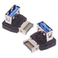 CHENYANG USB 3.1 Front Panel Header Male Angled Type-E to Type-A USB3.0 Adapter