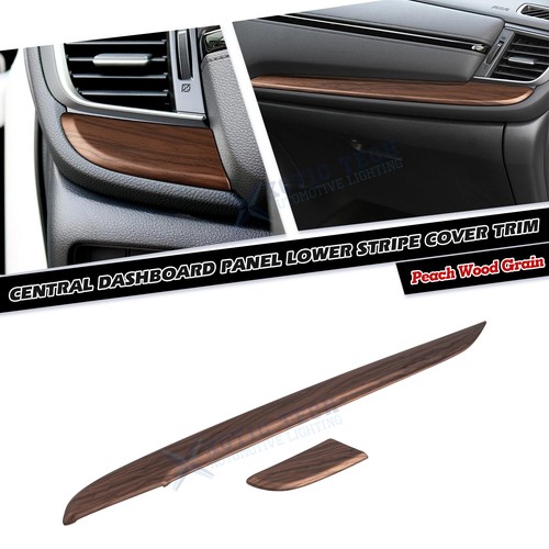 Interior Sporty Center Console Cover Trim Peach Wood Grain For Honda CRV 2017-22 - Picture 39 of 42