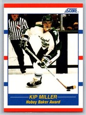 1990-91 Score American Kip Miller Rookie Michigan State Spartans RC #330
