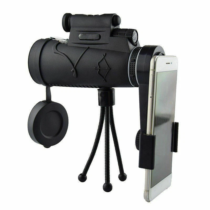 12X50HD 1800/9900M Monocular Telescope Night Vision Red Laser+Compass+Flashlight - Image 3 of 4