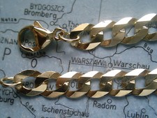 Panzerarmband Gold 585 Länge 19 cm x 3 mm, A...