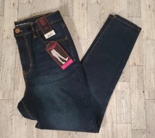 No Boundaries Jeans Womens 11 Juniors Curvy Skinny Dark Wash High Rise NEW