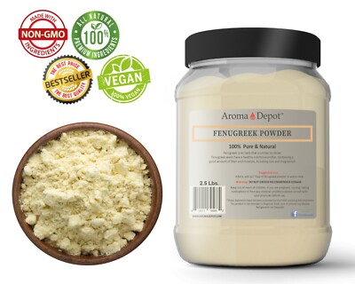 2.5lb Fenugreek Seed Powder Trigonella foenum-graecum Methi Polvo fenogreco JAR