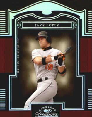 2005 Timeless Treasures Silver #18 Javy Lopez /50 - NM-MT