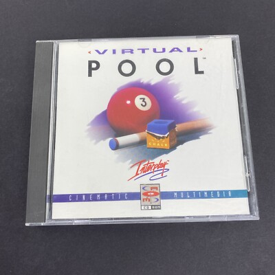 Virtual Pool PC CD-ROM Game 1995 Interplay