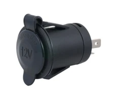 Marinco 12v Receptacle Black Snap-in 12VRCSP.OEM
